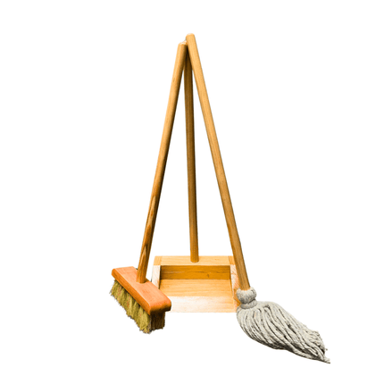 Kit Juego De Limpieza Aseo Infantil Montessori Madera 3 pzas