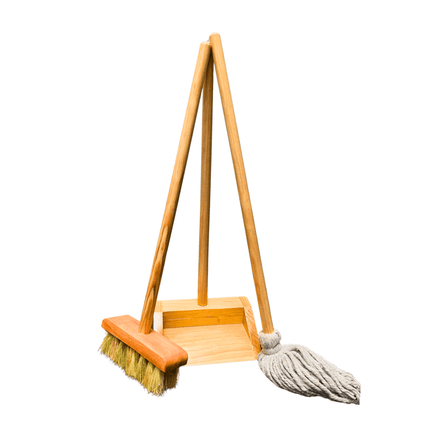Kit Juego De Limpieza Aseo Infantil Montessori Madera 3 pzas