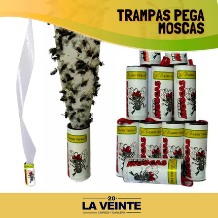 Trampas Pega Moscas Paq C/ 4 Tubos