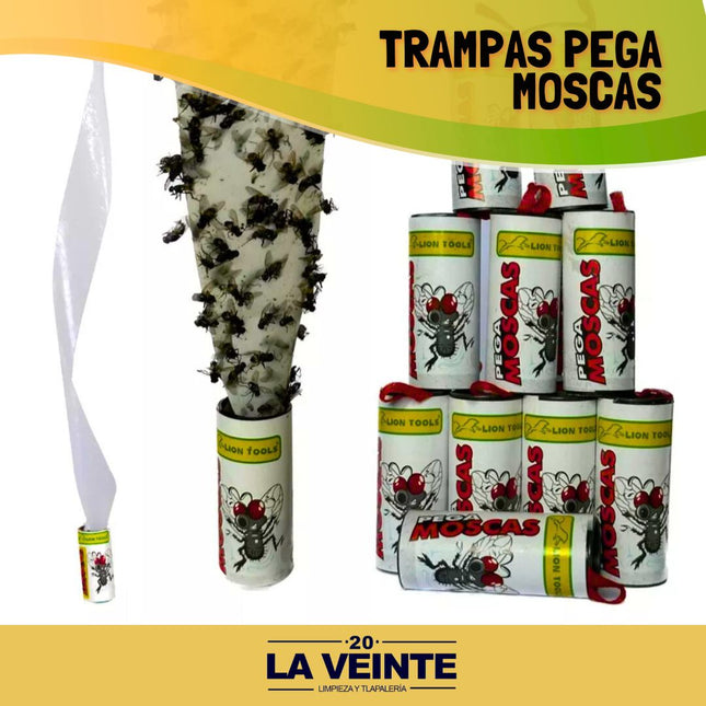 Trampas Pega Moscas Paq C/ 4 Tubos